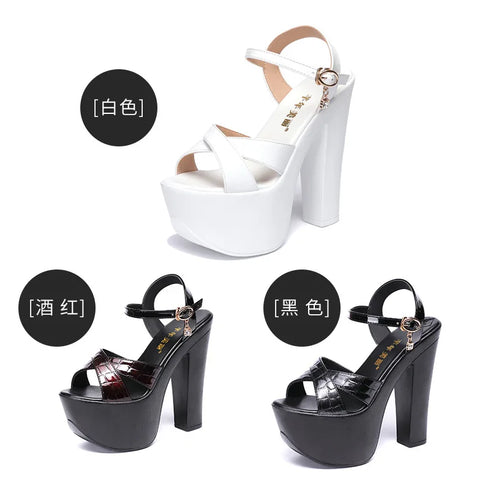 Elegant Platform Sandals for Women - Sexy High Heel Luxury Footwear